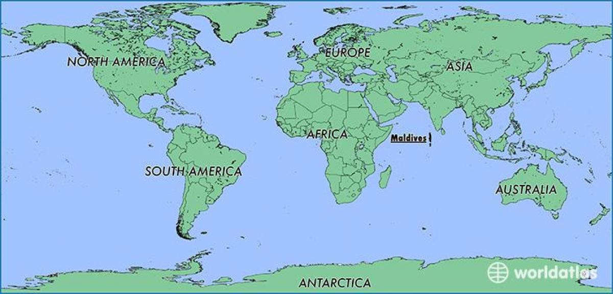 نقشه مالدیو کشورهای همسایه