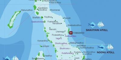 Iles مالدیو نقشه