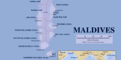 نقشه نشان دادن مالدیو